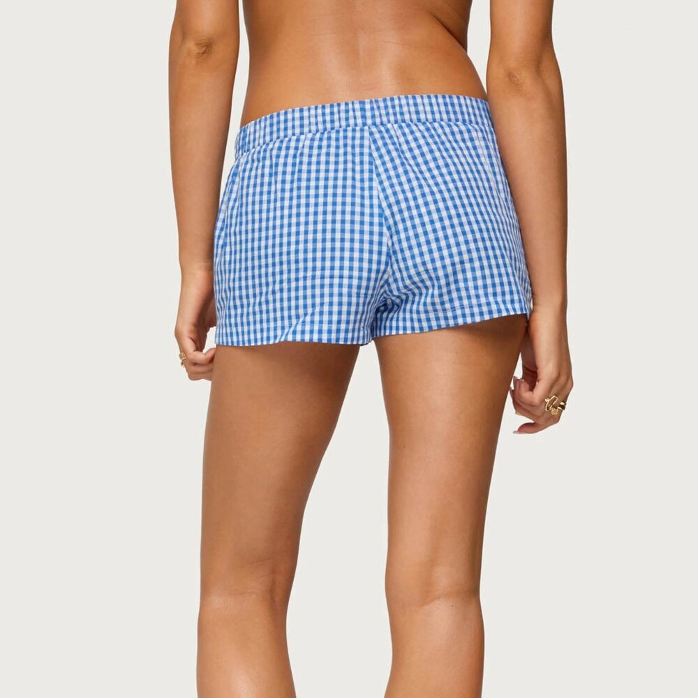 Edikted Gingham Boxer Shorts, NWT - Picture 3 of 5